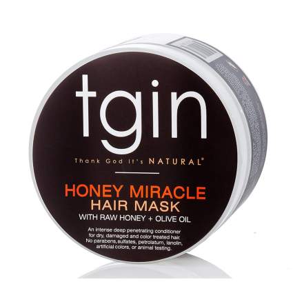 Black TGIN jar of honey hair mask