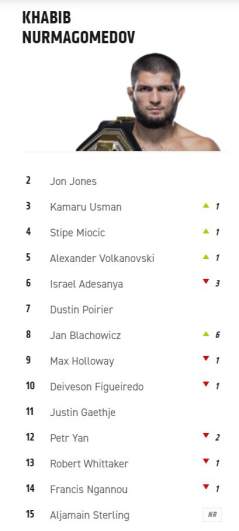 UFC Rankings