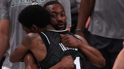 Kyrie Irving Hugs Ex-Celtics Teammates, Then Bashes Media After Nets Win