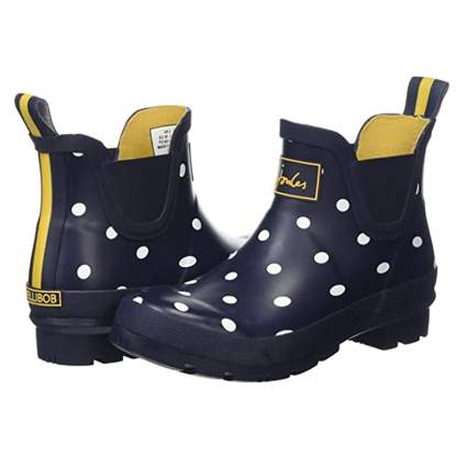 Polka dot rain boots