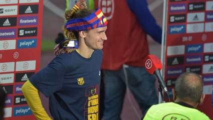 Griezmann Has Fun With Copa del Rey Trophy After Barcelona Win