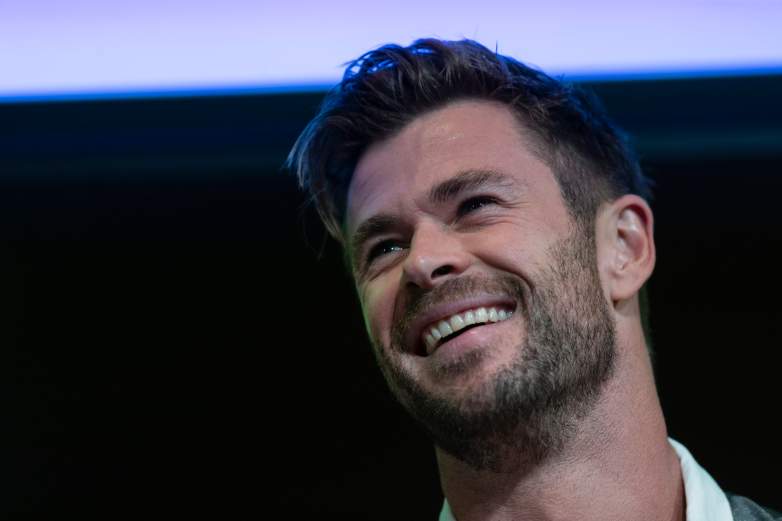Chris Hemsworth attends a preview of Tourism Australia's latest campaign at Sydney Opera House