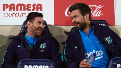 Pique Jokes About Possibility of Messi Joining Suarez at Atletico
