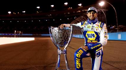 Cup Series Champion Chase Elliott Recreates Iconic NASCAR Photo