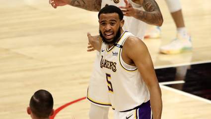 Lakers’ Talen Horton-Tucker Responds to Viral Derrick Rose Picture