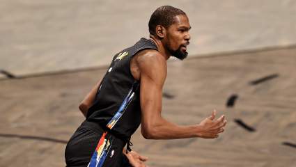 Kevin Durant Has Special Fan in Attendance for His Return to Nets [WATCH]