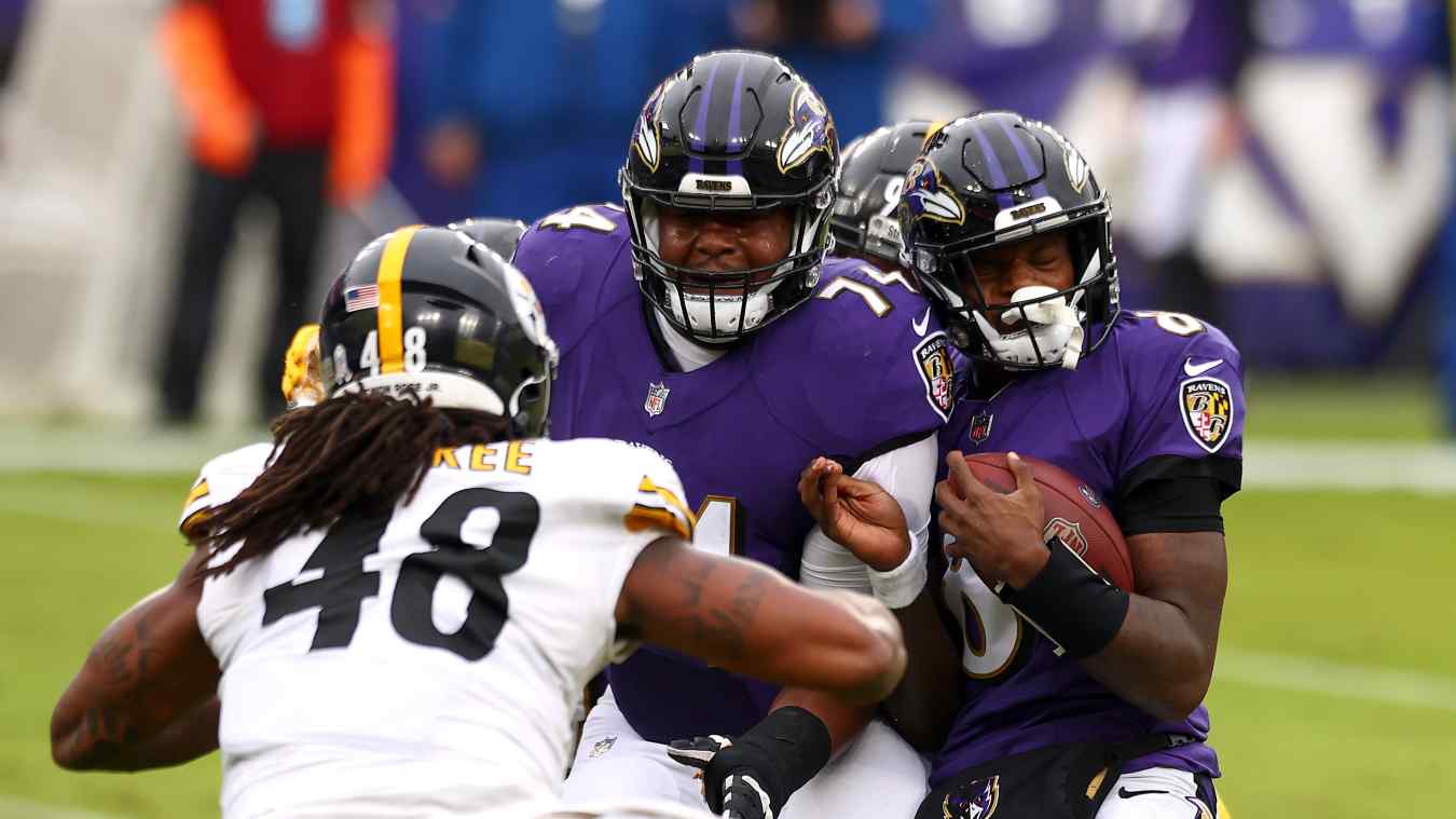 Potential Ravens Offensive Line Features Plenty of Beef