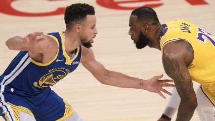 LeBron Has Words For Curry in Advance of ‘Playoff Game’ With Warriors