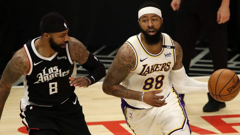 Marcus (left, Clippers) and Markieff (right, Lakers) Morris