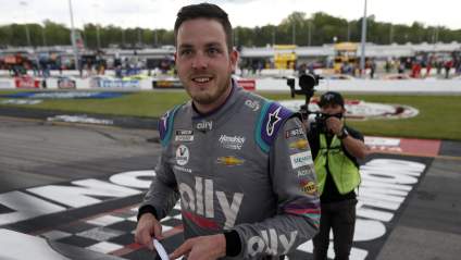 Alex Bowman Celebrates a Special Occasion at Kansas Speedway