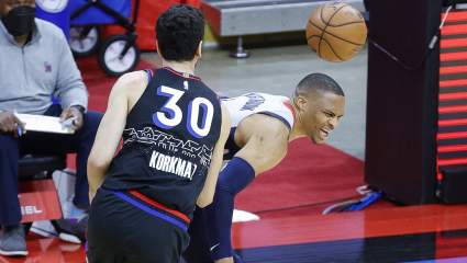 Injured Westbrook Goes After Sixers Fan Who Doused Him With Popcorn