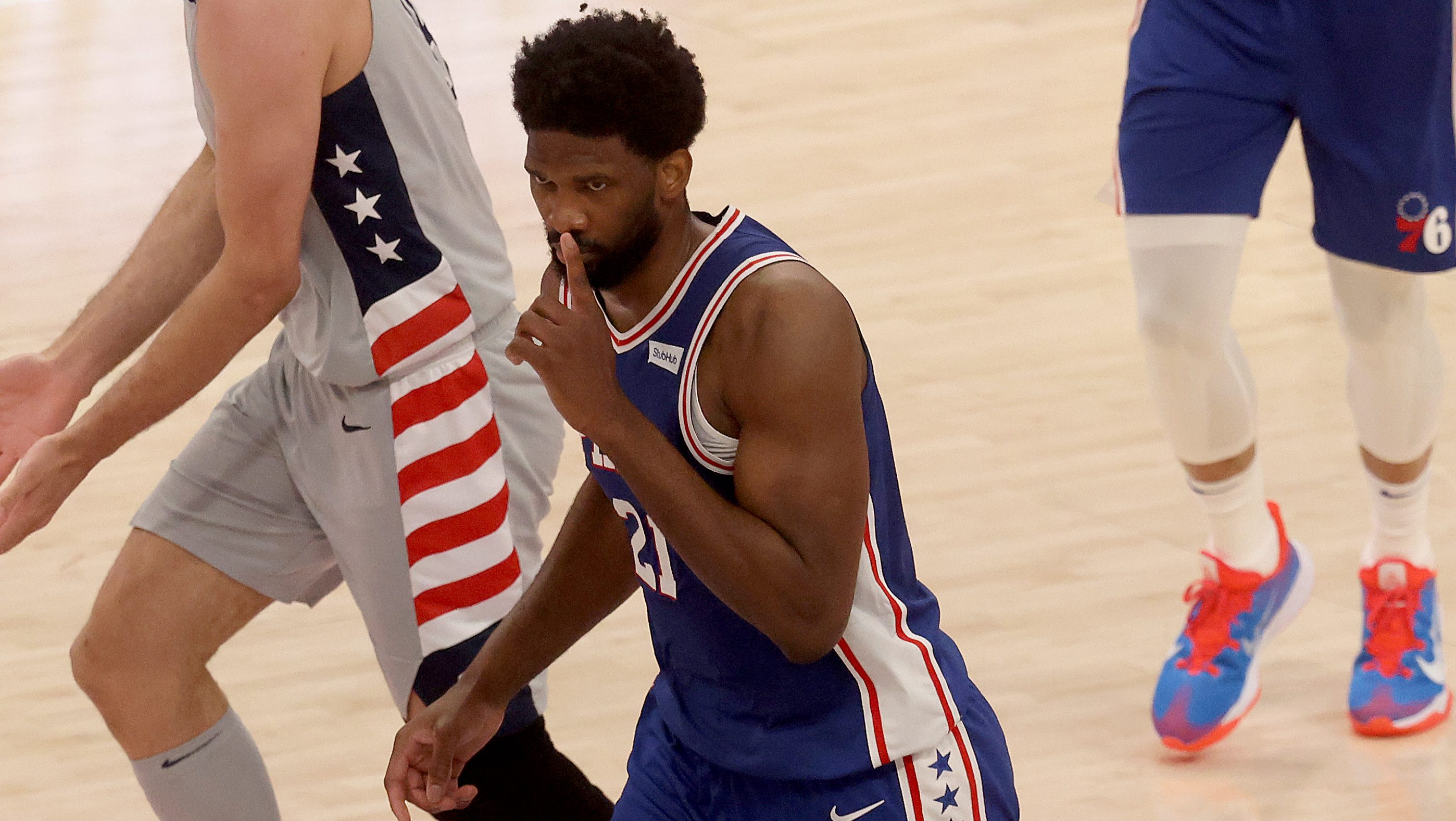 Sixers’ Joel Embiid Dunks on Wizards Fans ‘This Was a Philly Crowd