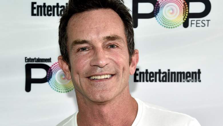 TV personality Jeff Probst poses backstage during Entertainment Weekly's PopFest at The Reef