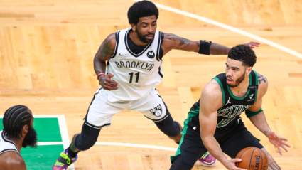 Celtics Fan Caught Throwing Water Bottle at Kyrie Irving [WATCH]