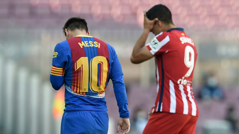 Lionel Messi and Luis Suarez