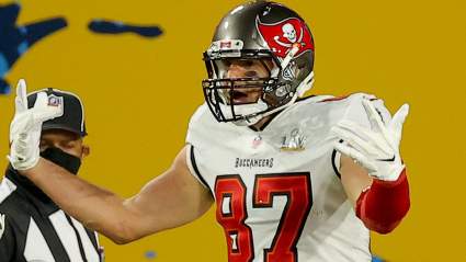 Bucs’ Rob Gronkowski Has Epic Reaction to Big Matchup
