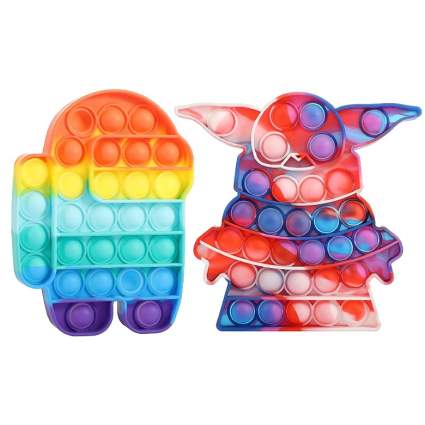 Tie-dye Push Pop Bubble Fidget Sensory Toys