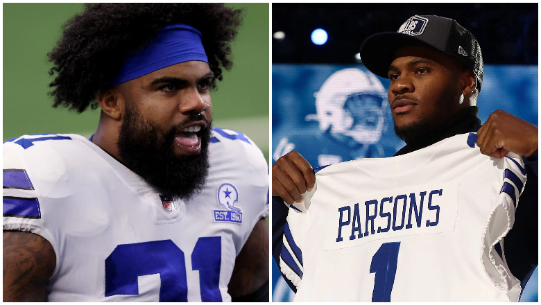 Cowboys' Micah Parsons joins teammates for OTAs