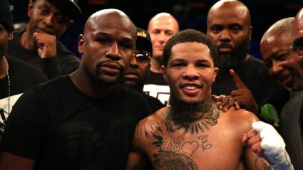 Floyd Mayweather Coaches ‘Tank’ To Dramatic KO [WATCH]