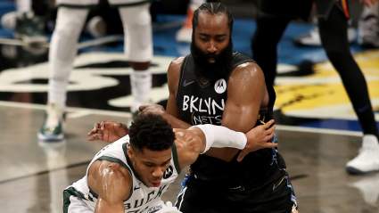 James Harden Is Fed up With Giannis Antetokounmpo’s Free-Throw Shooting [WATCH]