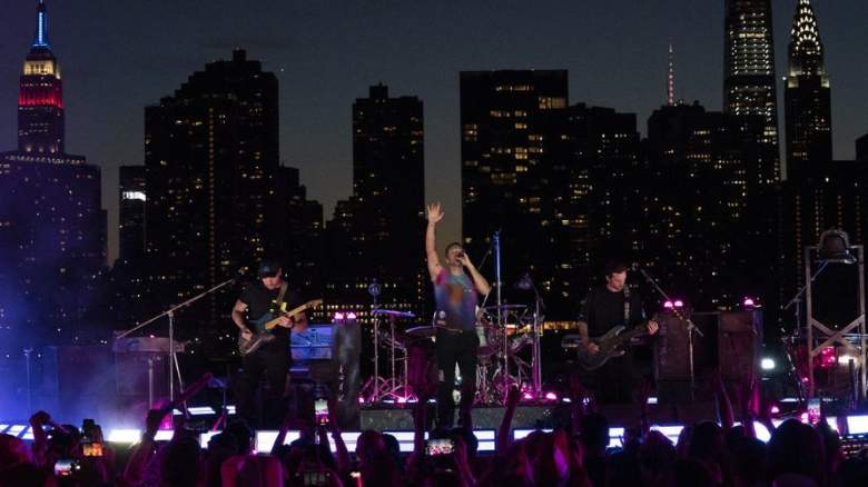 Coldplay rehearses for 2021 "Macy's Fourth of July Fireworks Spectacular"