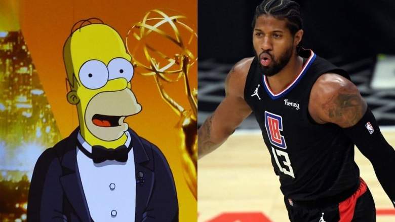 Homer Simpson and Paul George, Clippers