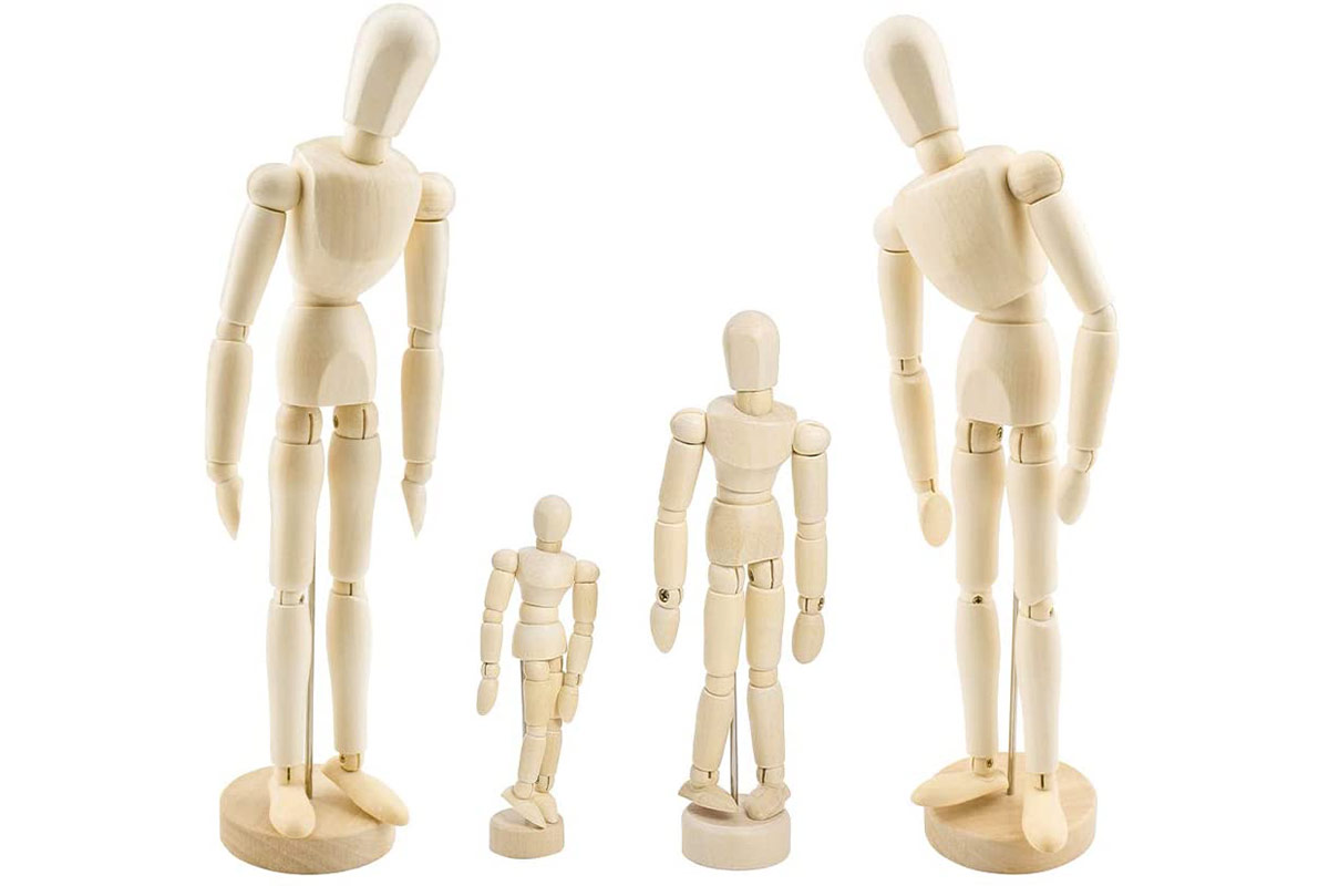 different sizes available Poseable wooden mannequin art/sculpture 