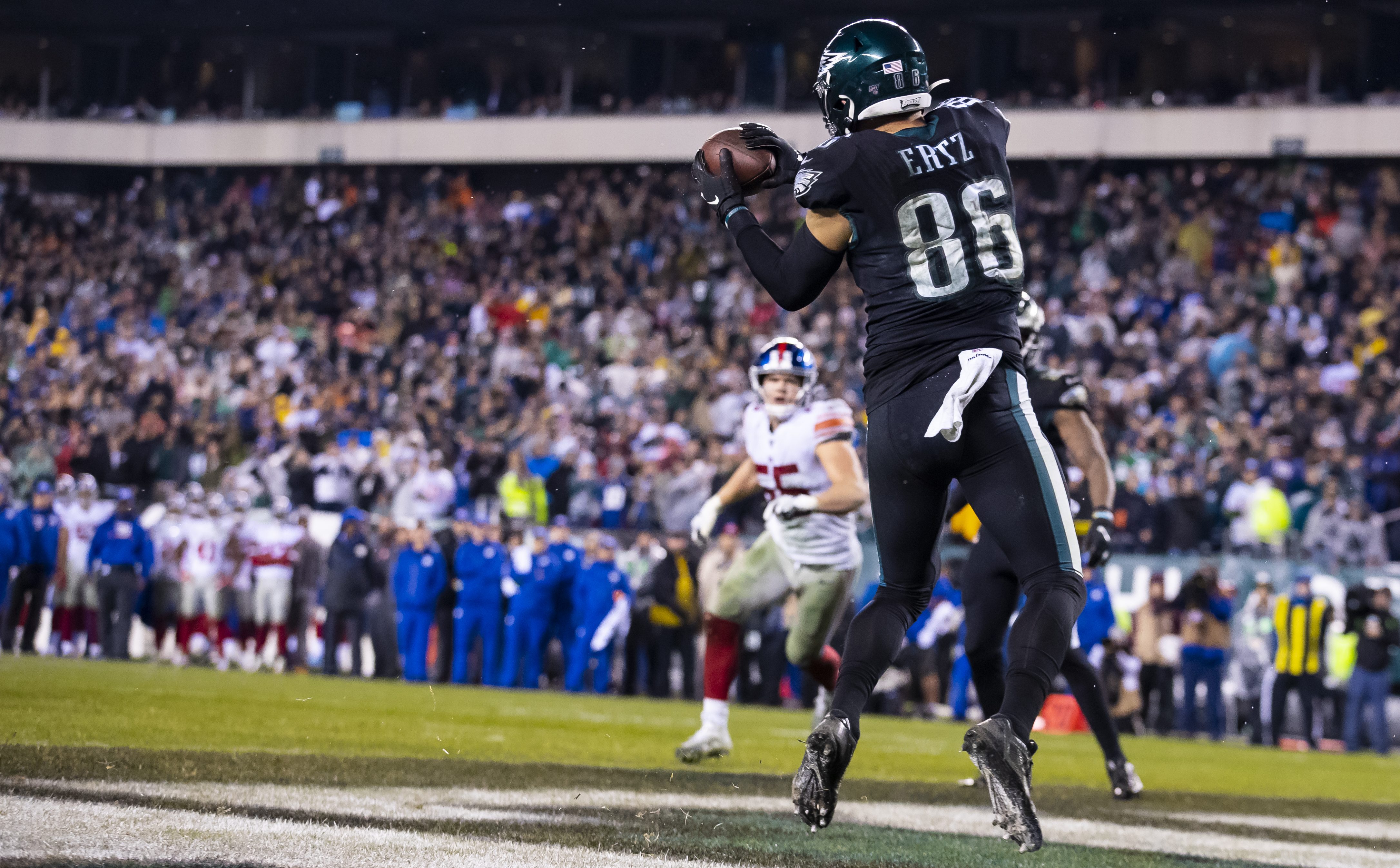 Zach Ertz of the Philadelphia Eagles participates in OTA's on May