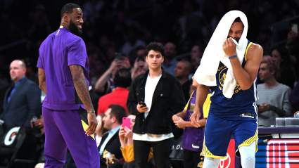 Steph Curry Cracks Up Over Jab at Lakers’ LeBron James
