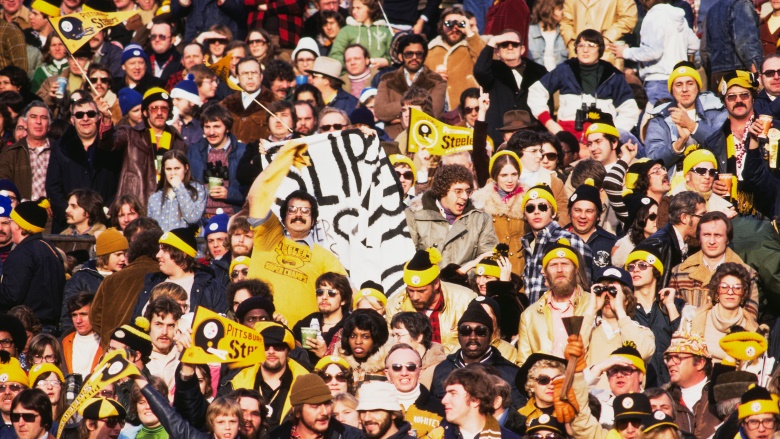 Steelers fans in 1976