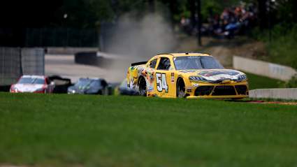 Kyle Busch Survives Wreck-Filled Final Stage at Road America