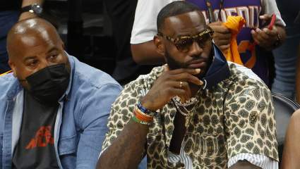 LeBron Makes Surprise Finals Trip to Cheer on Potential Lakers Target