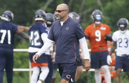 Matt Nagy Panned for Making Justin Fields Throw ‘Intentional Interceptions’