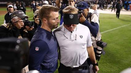 Jon Gruden Dominates Handshake With Sean McVay in Viral Photo [LOOK]