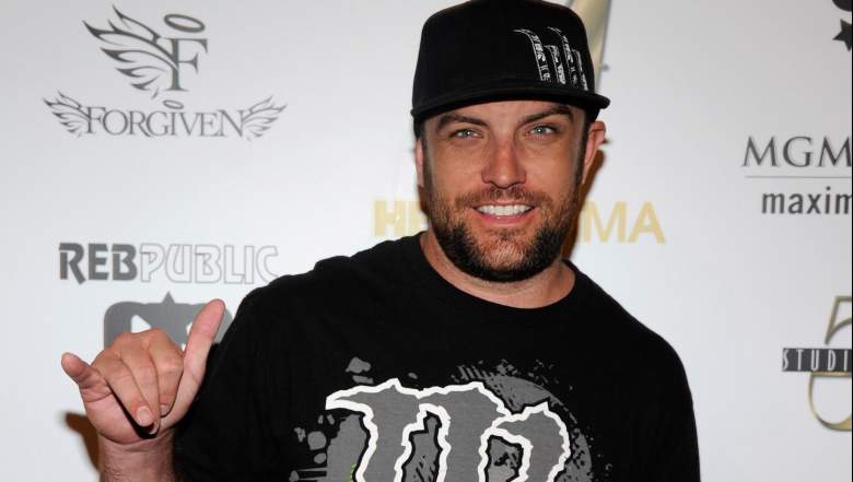 BMX rider and television host T.J. Lavin arrives at a post-fight party for UFC 130