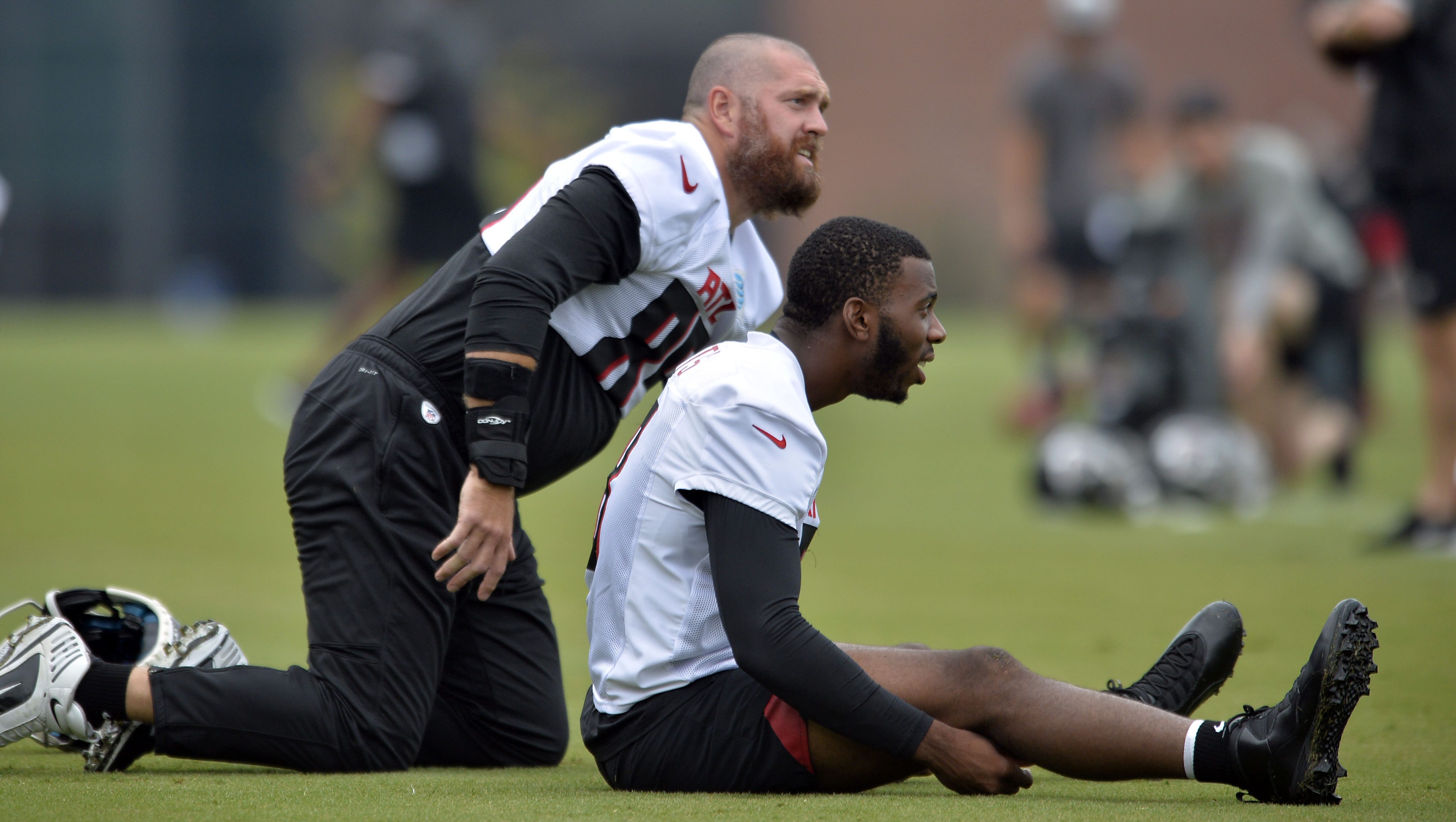 This is real!'  Kyle Pitts speaks to the media at AT&T Training