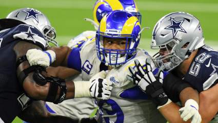 Aaron Donald at the Center of Rams-Cowboys Joint Practice Scuffle [WATCH]