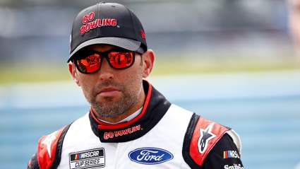 Aric Almirola Unveils Special Mobil 1 Pegasus Scheme