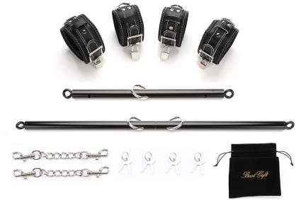 Black two-piece bondage spreader set