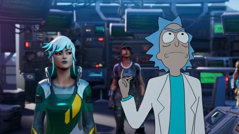 fortnite rick and morty crossover