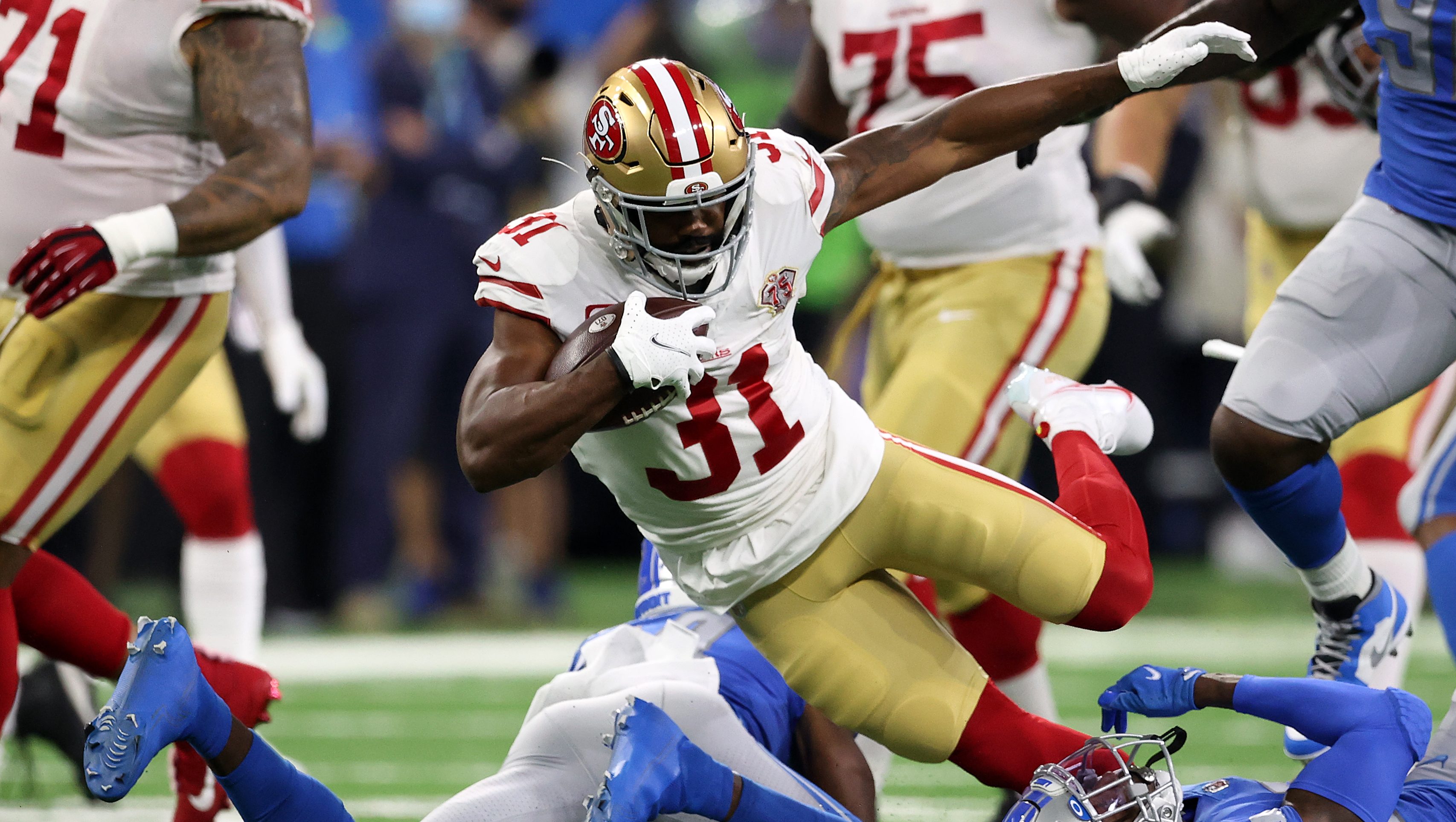 49ers' Backfield Shaken Up After Another Injury To Raheem Mostert