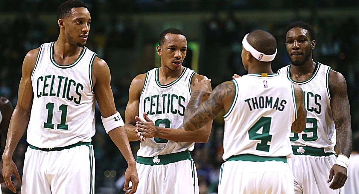 Isaiah Thomas' son goes one-on-one with Celtics' Jae Crowder
