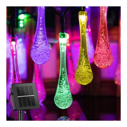 Colorful drip string lights