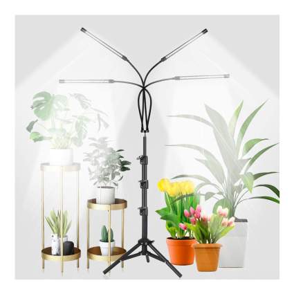 Tripod floor lamp for indoor plants