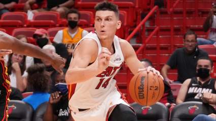 Tyler Herro’s Baby Girl Rocks Heat Jersey for Season Opener [PHOTO]