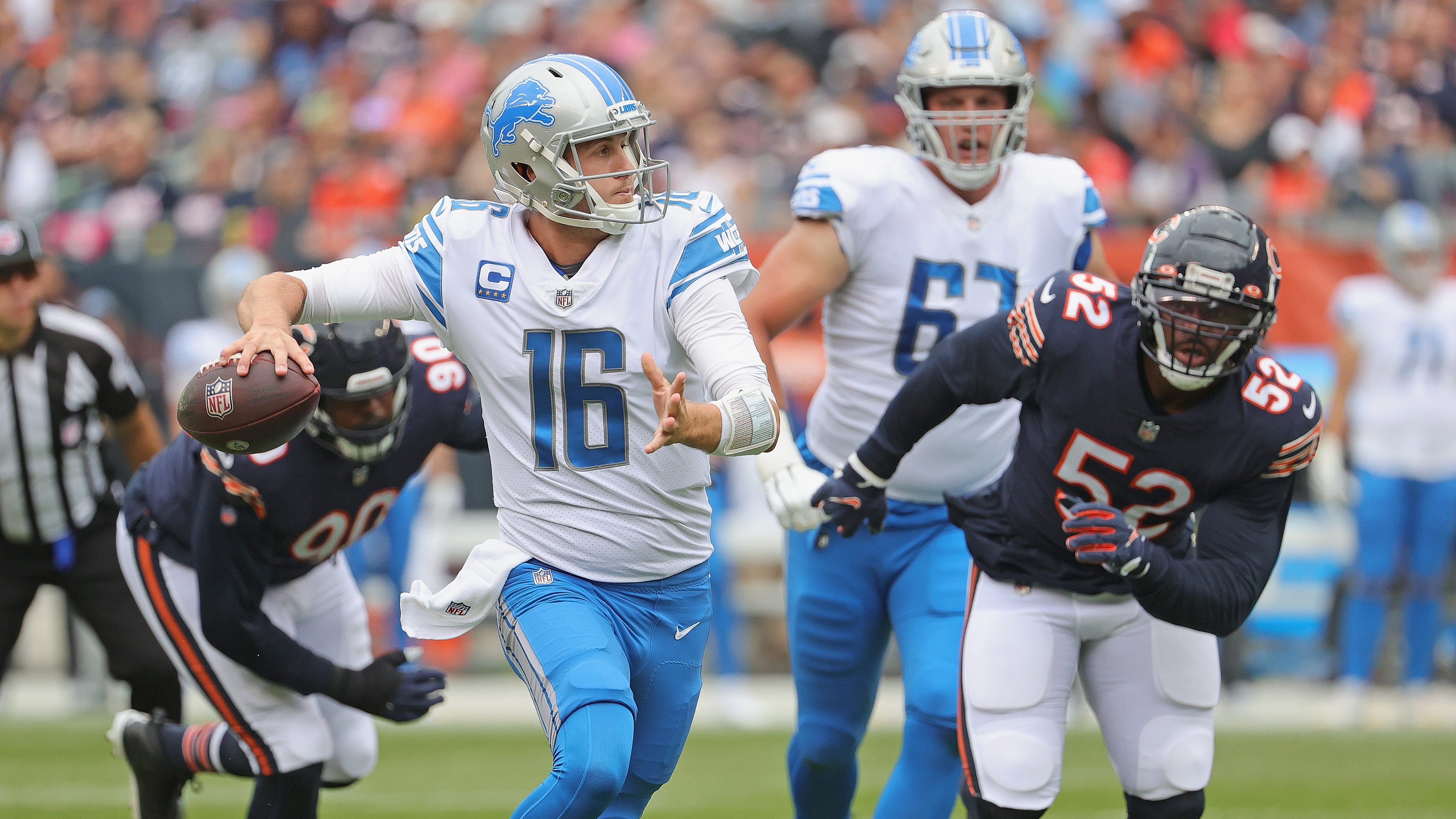 Detroit Lions quarterback Jared Goff's introductory news conference as a  Detroit Lion