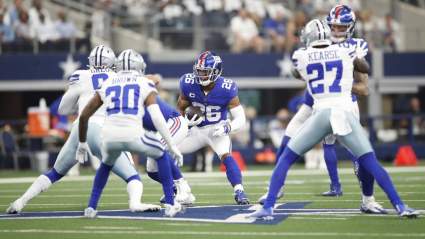 Photo of Giants RB Saquon Barkley’s Ankle Injury Goes Viral [LOOK]