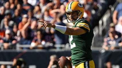 Aaron Rodgers Exits Soldier Field in Hurry, Calls Out NSFW Bears Fan