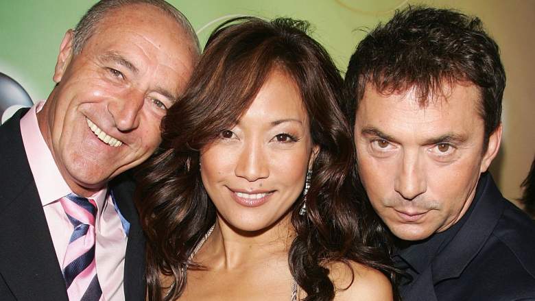 Len Goodman, Carrie Ann Inaba and Bruno Tonioli attend the ABC Television Network Upfront