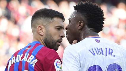 Barcelona’s Jordi Alba Has Heated Clash With Vinicius Jr [WATCH]